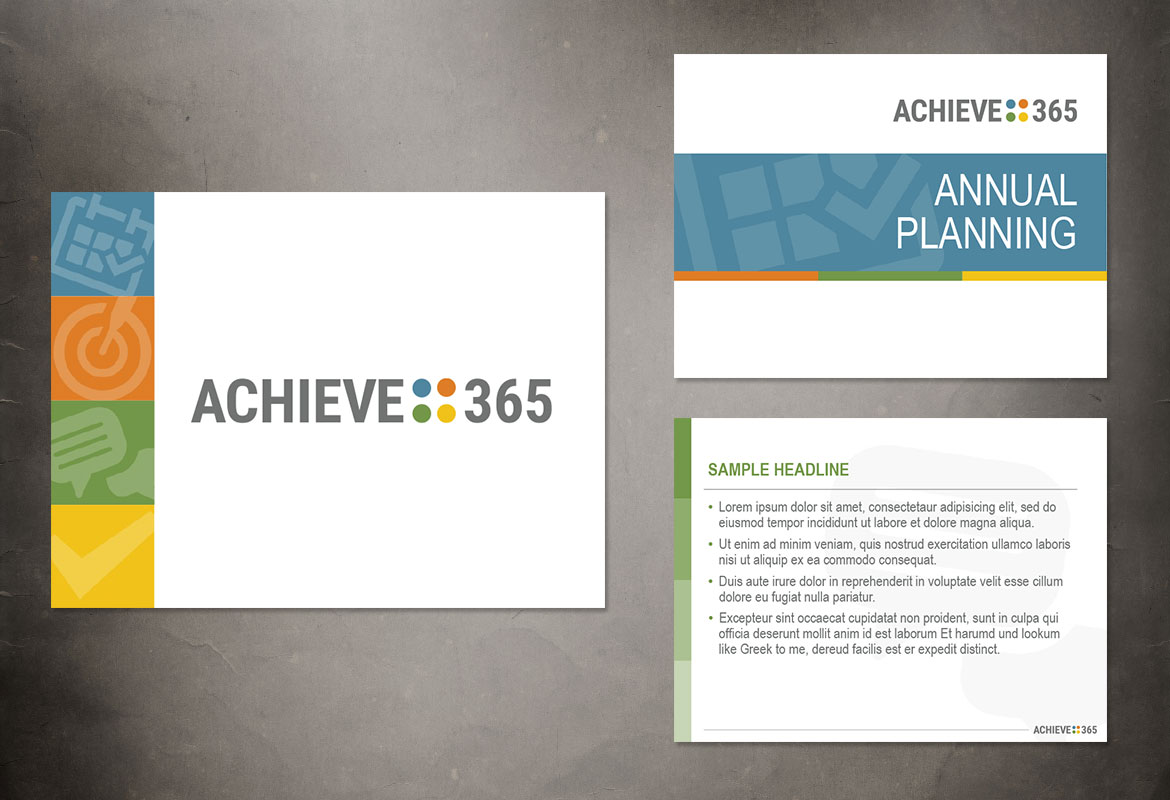 Achieve365 PowerPoint Template Devlopment